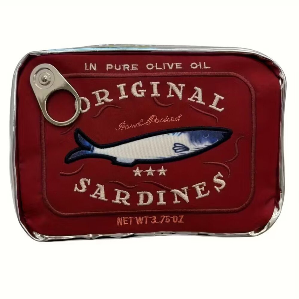 Red “Can of Sardines”‎ Cosmetic Bag (BRAND-NEW & SO CUTE!)